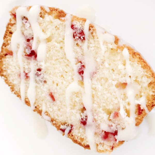 Lemon Cranberry Loaf with Icing