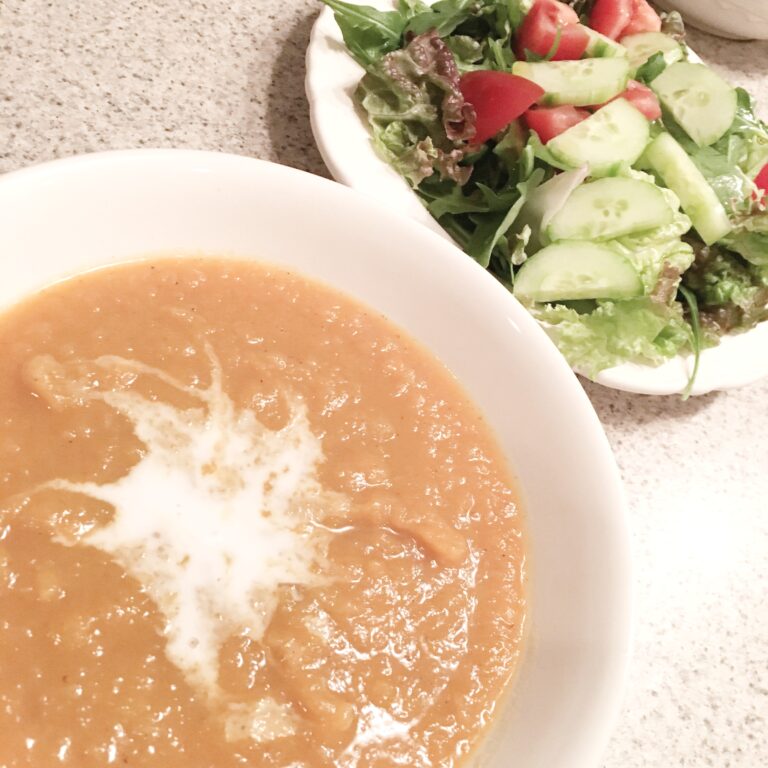 Butternut Squash with Apple Bisque