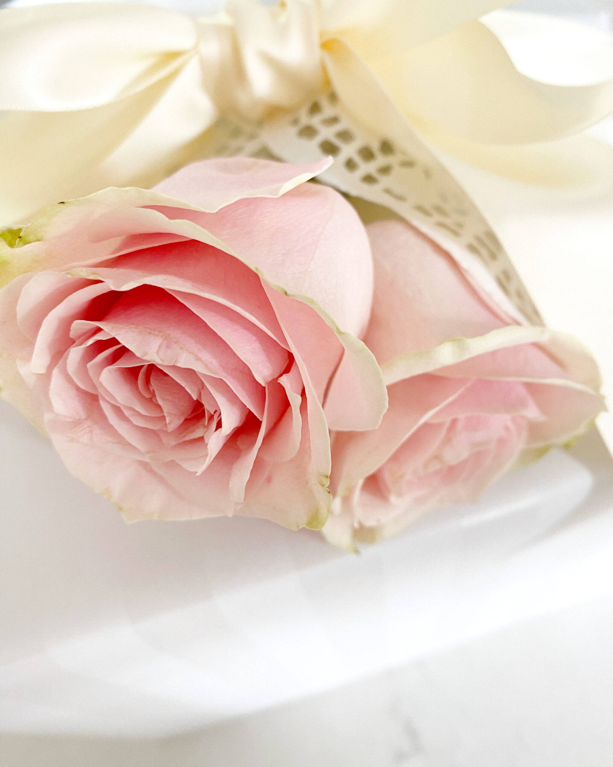 Elegant Rose Topped Gift Wrap