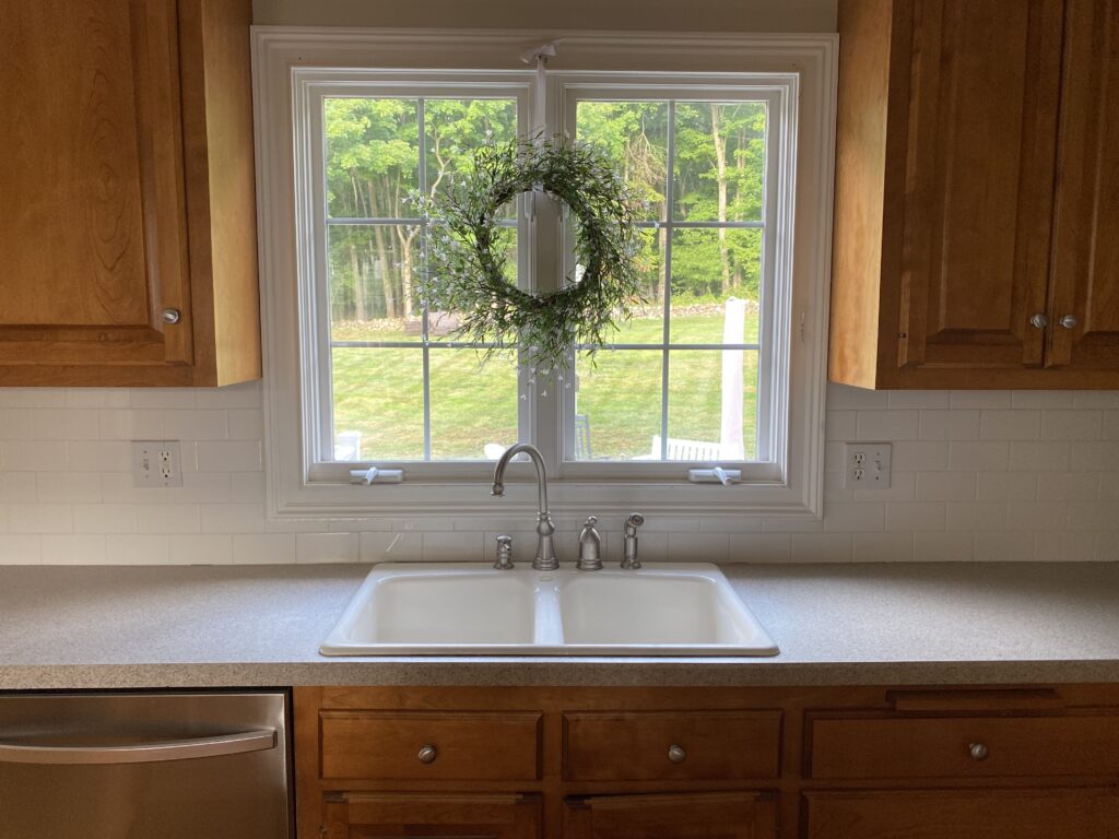 Kitchen sink renovation. before