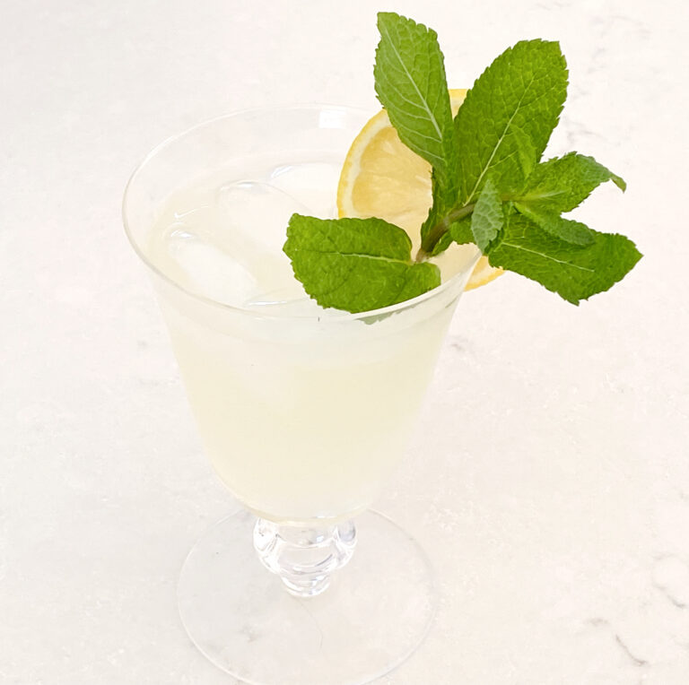 Lemonade Refresher with Elderflower and Mint
