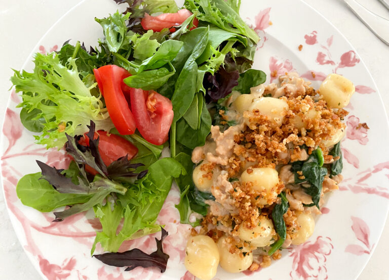 Gnocchi with Sausage and Spinach